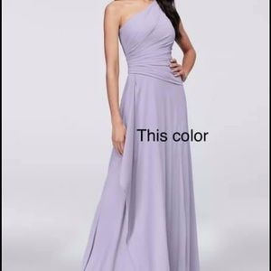 David’s Bridal Georgette Bridesmaid dress